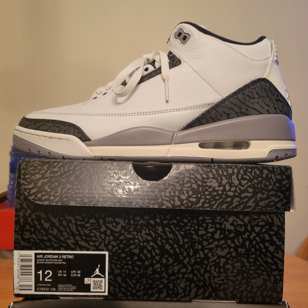 Jordan III NIB Size 12